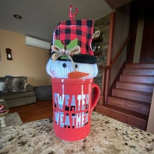 Custom made mug Saying”SWEATER WEATHER”